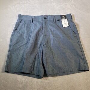 Hurley H2O-Dri Shorts Men 38 Blue Stretch Sweat-Wicking Chino Walk